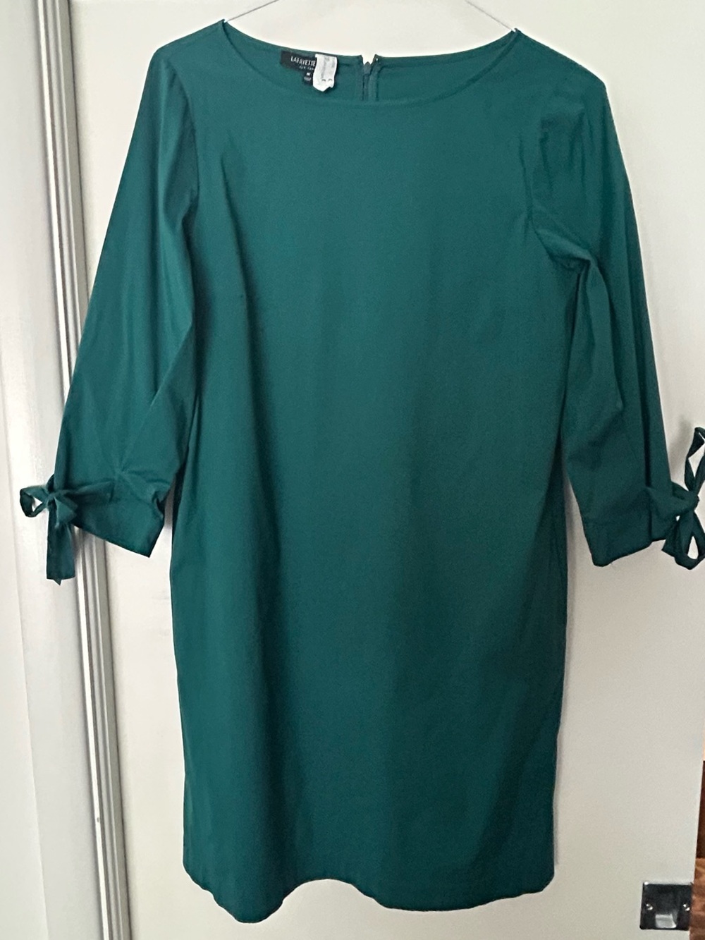 La Fayette 148 size Medium teal perfect summer wedding dress - Picture 5 of 7